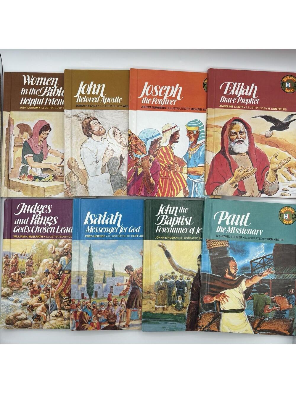 BibLearn (Bible Learn) Series 8-Books Lot Hardcover Broadman Press Vintage 70s